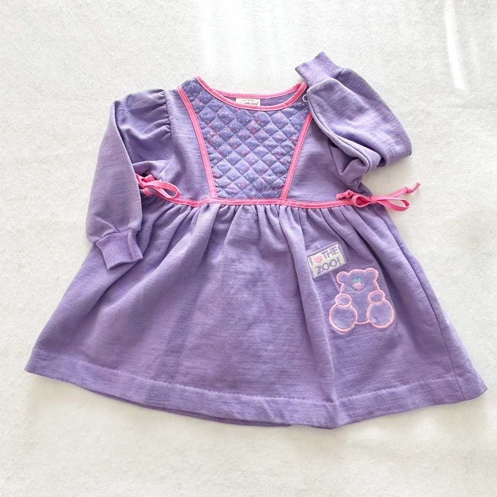 Vintage Healthtex Bear Zoo Sweatshirt Dress: 24m?